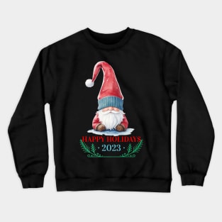 Christmas cute gnome 2023 Crewneck Sweatshirt